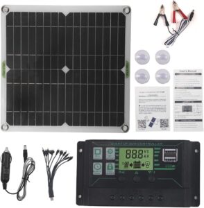 200w 12v solar panel battery charger kit monocrystalline pv module for car rv marine boat caravan off grid system with 10a-50a charge controller+extension cable