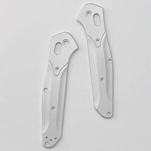 Aibote 1 Pair Aluminium Alloy Handle Scales Replacement Grips Designed for Benchmade Osborne 940 DIY Tool Handles Patch