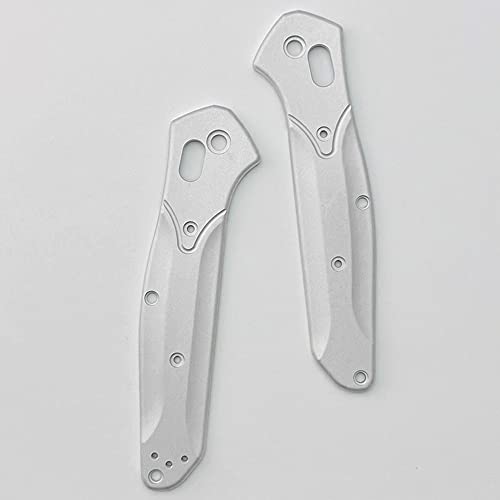 Aibote 1 Pair Aluminium Alloy Handle Scales Replacement Grips Designed for Benchmade Osborne 940 DIY Tool Handles Patch