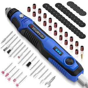 cordless rotary tool, vcurxidi 4v mini rotary tool kit with 72pcs accessories, 3 speed & usb fast charging, portable multi purpose power tools for small diy, s&ing, polishing, engraving,5.9*0.98*1 in