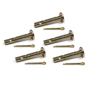 the rop shop | pack of 5 - shear pin & cotter for cub cadet 528swe, 530swe, 526we, 10028, 8526