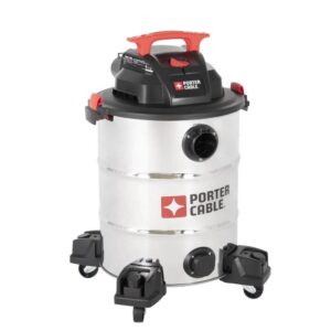 porter-cable pcx18156 10.5 gallon hp wet/dry stainless shop vacuum