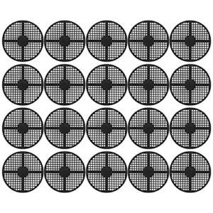 hanabass 20 pcs plastic drainage bonsai office from gaskets away screens bottom flowing net mats size loss pot pad breathable plant keep garden with m planter for soil patio home hollow
