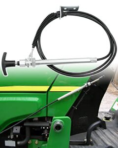 am134404 spout control input cable fit for john deere, chute deflector cable fits for jd 44" snow blower on l 100 110 120 130 x 300 320 340 500 520 540 la 100 110 120