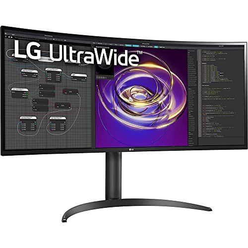 LG 34WP85CN-B 34" Curved 21:9 UltraWide QHD (3440x1440) IPS Display PC Monitor Bundle with Deco Gear Wired Gaming Mouse and Deco Gear Large Extended Pro Gaming Mouse Pad