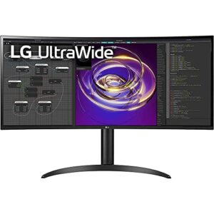 LG 34WP85CN-B 34" Curved 21:9 UltraWide QHD (3440x1440) IPS Display PC Monitor Bundle with Deco Gear Wired Gaming Mouse and Deco Gear Large Extended Pro Gaming Mouse Pad