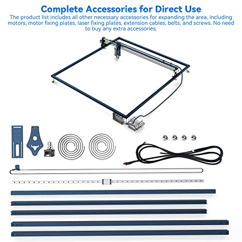 SCULPFUN S30 Large Area Expansion Kit for Extension to 935 x 905mm, Meet Larger Engraving Cutting Needs, Suitable for S30/S30 Pro/S30 Pro Max, Not Suitable for S30 Ultra Series