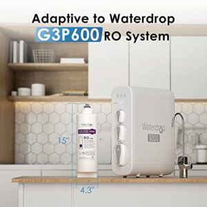 Waterdrop WD-G3P600-RO Filter, NSF Certified, Replacement for WD-G3P600 Reverse Osmosis System, 2-year Lifetime