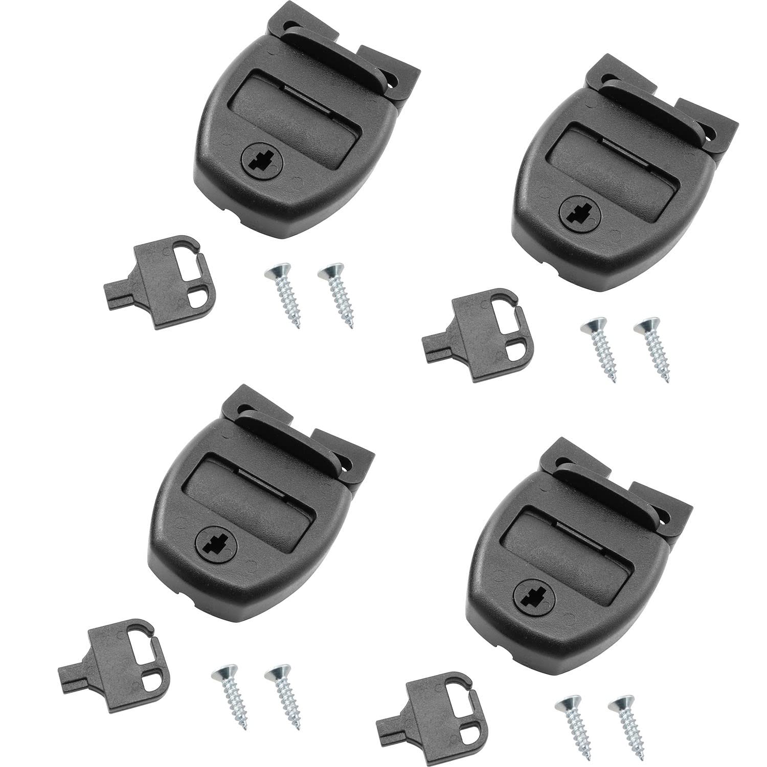 TAODAN 4Set of Hot Tub Spa Cover Locks Key Pinch Release with 8Pcs Screws