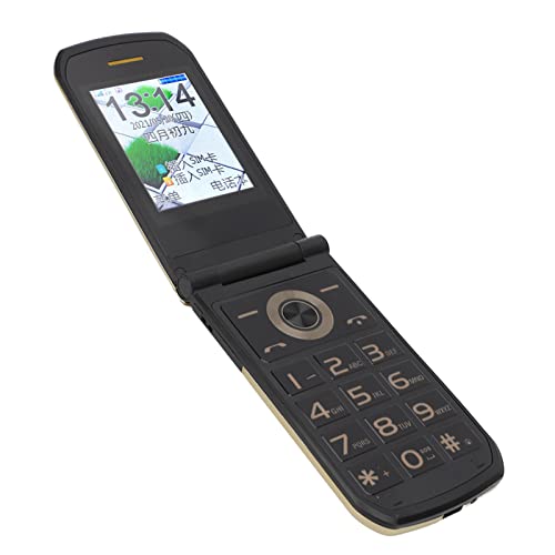 Unlocked Senior Flip Phone, Senior Flip Phone Big for Daily Life (Gold)