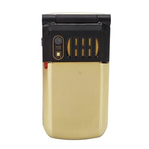 Unlocked Senior Flip Phone, Senior Flip Phone Big for Daily Life (Gold)