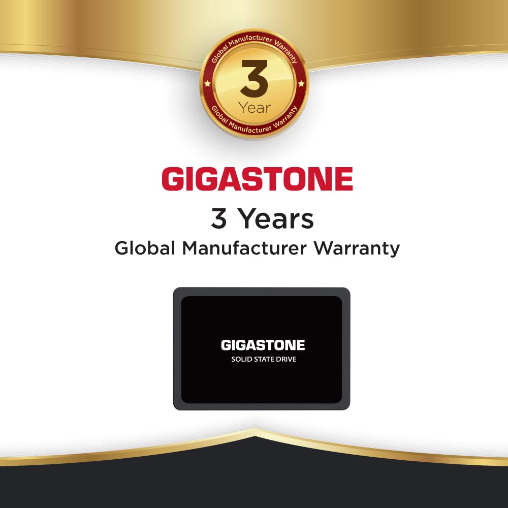 Gigastone 2-Pack 250GB SSD SATA III 6Gb/s. 3D NAND 2.5" Internal Solid State Drive, Read up to 500MB/s. Compatible with PC, Desktop and Laptop, 2.5 inch 7mm (0.28”)