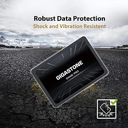 Gigastone Game Pro 2-Pack 256GB SSD SATA III 6Gb/s. 3D NAND 2.5" Internal Solid State Drive, Read up to 510MB/s. Compatible with PS4, PC, Desktop and Laptop, 2.5 inch 7mm (0.28”)