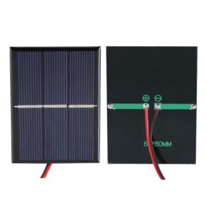 2pcs 0.65w 1.5v mini solar panel, portable solar panel diy power module battery charger for solar courtyard lamp street lamp lighting