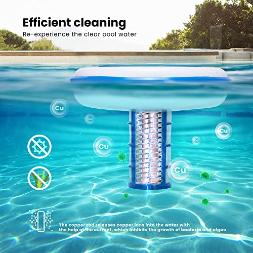 VIVOHOME Solar Pool Ionizer Chlorine-Free Sun Shock & Water Purifier Automatic Pool Cleaner Up to 35,000 Gal