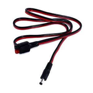 iHaospace Anderson Connector to DC5521 Male 5.5 x 2.1mm Cable 3.3FT/ 1m 14AWG Compatible with GZ Jackery Powerstation