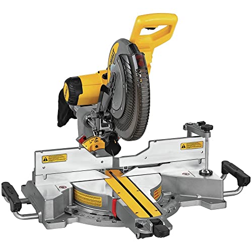 Dewalt DWS779-DWX724 120V 15 Amp Double-Bevel Sliding 12-in Corded Compound Miter Saw with Compact Stand Bundle