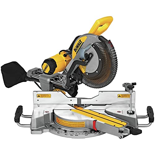 Dewalt DWS779-DWX724 120V 15 Amp Double-Bevel Sliding 12-in Corded Compound Miter Saw with Compact Stand Bundle