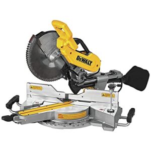 Dewalt DWS779-DWX724 120V 15 Amp Double-Bevel Sliding 12-in Corded Compound Miter Saw with Compact Stand Bundle