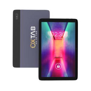 OX Tab - HD OX 10 Tab Tablet, Work and School Tablet - Tablet for Kids and Adults, 10.1" Screen, 1080p Full HD, 32 GB, (2022 Model) Black