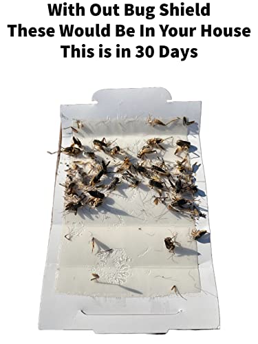 Bug Shield Sticky Glue Traps 12 Glue Boards, All Types of Incets, Spiders, Cockroaches, Ants, Cave Crickets, and More. Professional Strength Glue.