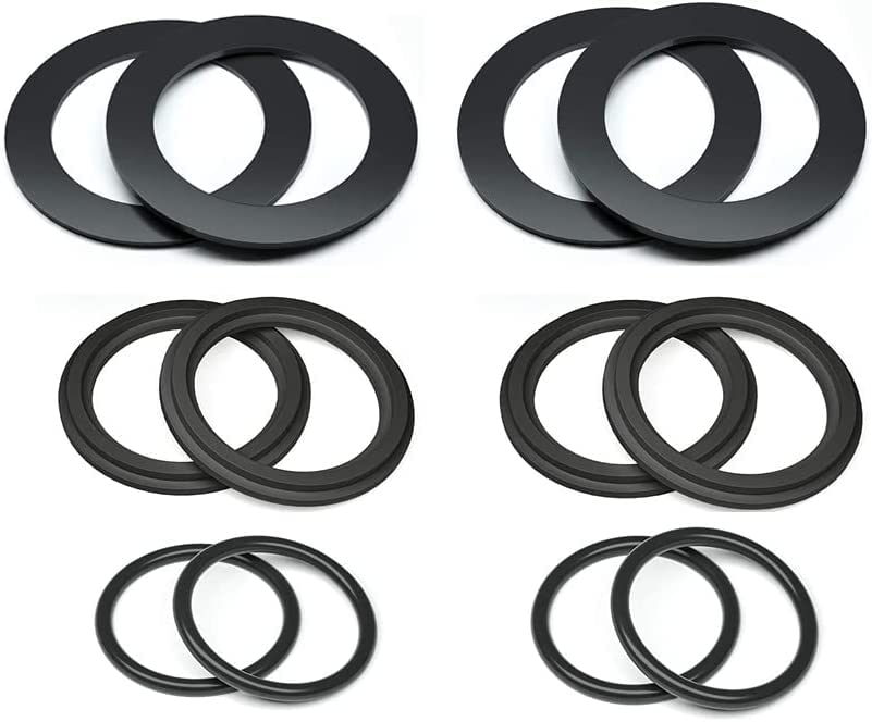 Bamkyait 25076RP Washer and Ring Kit for 1-1/2in Fittings, O-Ring Rubber Washer for Intex Pool Plunger Valves and Intex Replacement Gasket 10745, 10262 and 10255 (12 pcs)