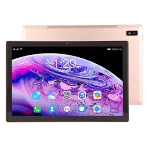 10 inch tablet, quad core processor 128gb storage call tablet, ips hd touch screen wifi 11 portable tablet, battery life gold