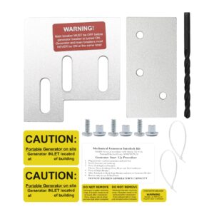 hoypeyfiy square d generator interlock kit for homeline 150 200, sd200a 1 3/8 inches installation space