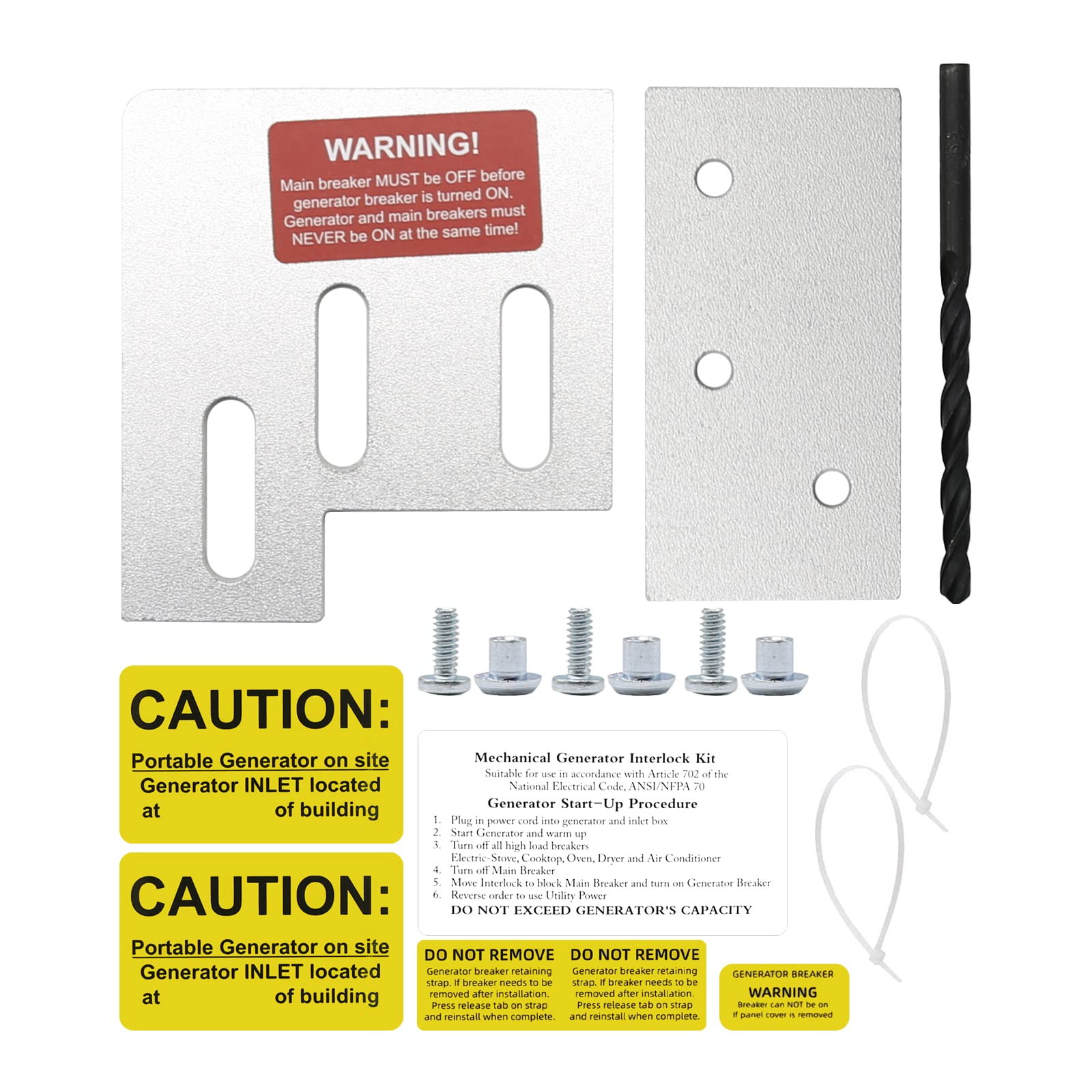 Hoypeyfiy Square D Generator Interlock Kit for Homeline 150 200, SD200A 1 3/8 inches Installation Space