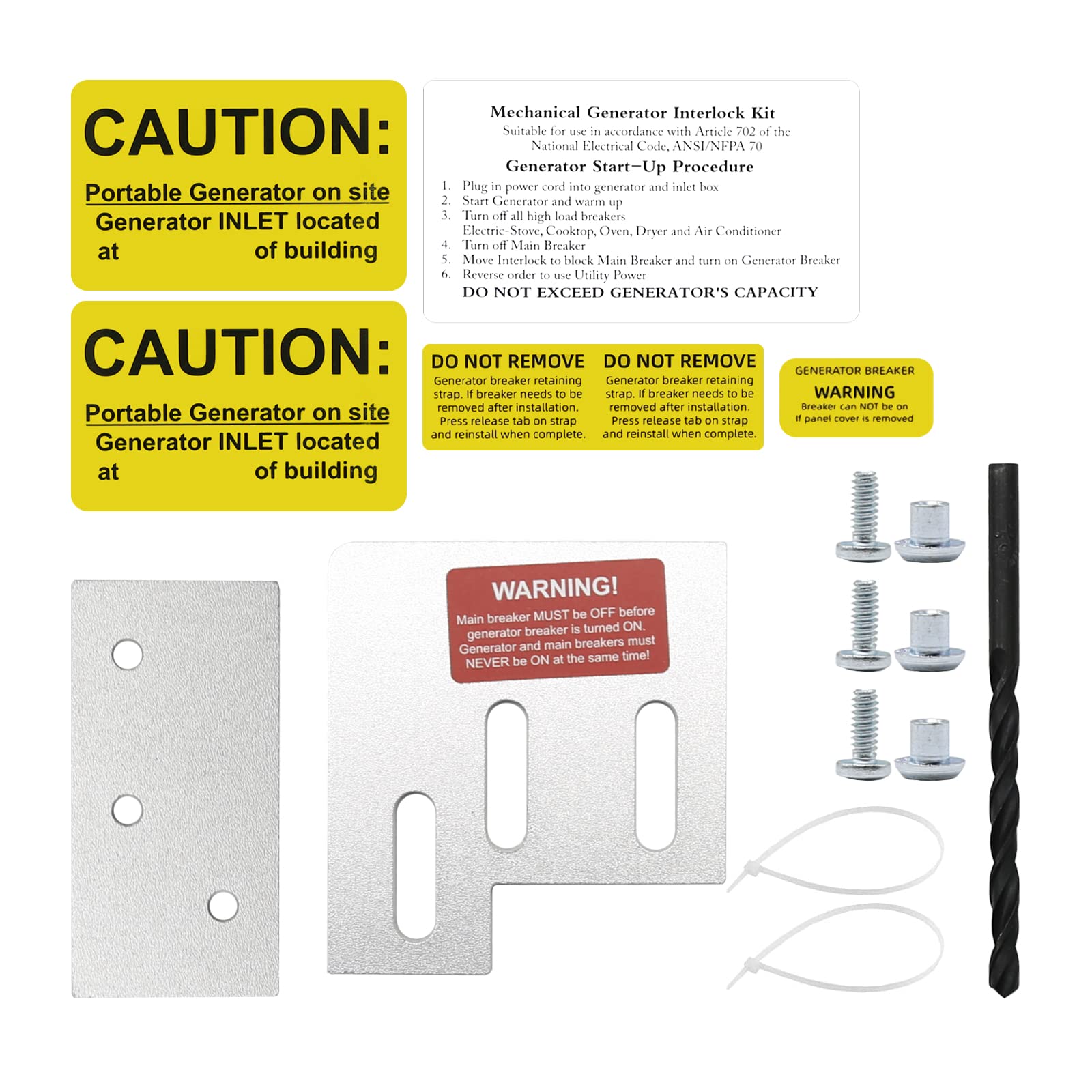 Hoypeyfiy Square D Generator Interlock Kit for Homeline 150 200, SD200A 1 3/8 inches Installation Space