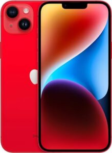 apple iphone 14 plus, 128gb, (product) red - unlocked (renewed)