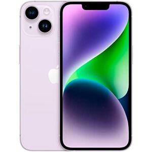 apple iphone 14 plus, 512gb, purple - unlocked (renewed)