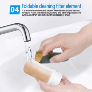 Faucet Water Purifier Household Pre-Filter Tap Water Filter Water Purifier to Reduce Impurities Effective Purification System for Home