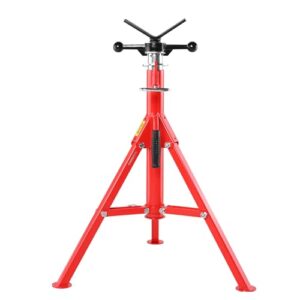 vevor heavy-duty pipe stand adjustable folding pipe jack stand | sturdy construction 2500 lbs load capacity | ideal for welding, automotive, and construction projects