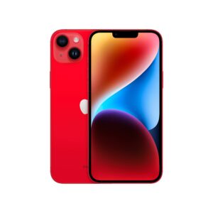 apple iphone 14 plus, 256gb, (product) red - unlocked (renewed)
