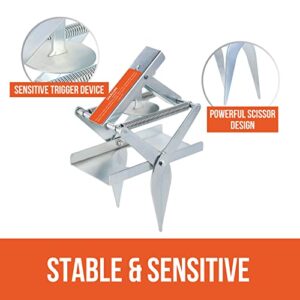 Ubalun Mole Traps That Kill, Easy Setup and Quick Kill Scissor Traps, Vole Gopher Trap for Lawns, Heavy Duty and Non-Toxic (1 Trap)