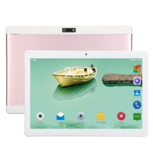 10 inch tablet pc, 1080p ips hd touch screen tablets for adults and kids, octa core processor, 2gb 32gb ram 128g expandable, dual sims, display (us plug)