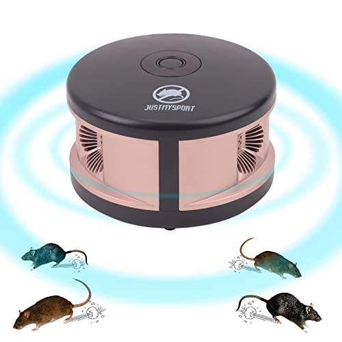 Mice Repellent Indoor Ultrasonic, 6-in-1 Mouse Rodent Pest Control Plug-in Rat Deterrent Away Rose Red