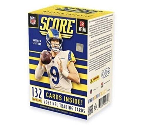 2022 Panini Score NFL Football Factory Sealed Blaster Box 132 Cards (6 packs of 22 cards) Chase autograph and base rookie cards of the 2022 Rookies such as Kenny Pickett Malik Willis Desmond Ridder Chris Olave, George Pickens Aidan Hutchinson. Look for st