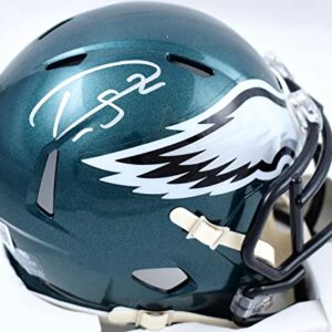 Darius Slay Autographed Philadelphia Eagles Speed Mini Helmet - Beckett W Hologram Silver