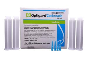 syngenta -optigard cockroach gel 4 tips, 4 plungers, 4 tubes