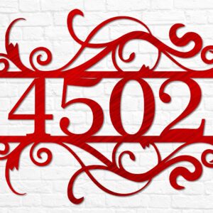 House Number Sign | Metal Address Sign | Address Plaque | Home Number Sign | Custom Address Decor | House Warming Gift | Front Door Sign