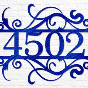 House Number Sign | Metal Address Sign | Address Plaque | Home Number Sign | Custom Address Decor | House Warming Gift | Front Door Sign