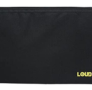 LOUDmouth Dual Wireless Microphone Pouch | Zippered Mic Bag for Two Long Microphones | 12.5" x 6.5"