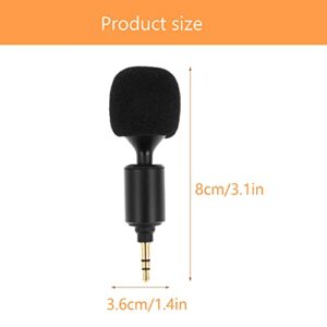 KOMBIUDA Recording Microphone smartphone microphone straight head microphone Singing Mic Podcast Microphone Home Microphone small mic Laptop Microphone sponge household online class