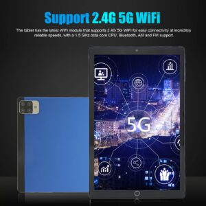 Zopsc 10.1in IPS Tablet for Android11 2.4 5G WiFi Talkable Smart Tablet 6 128GB 5 13MP MT6753 Octa Core GPS Support 3 Card Slot 1920 1080 6000mAh. Blue