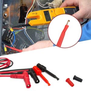 Banana to Test Hook Leads,Multimeter Leads 500V/5A,2PCS 4mm Test Tweezer for Multi Meter Digital Electrical Testing