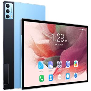 10.1-inch smart tablet, 1g+16g call game dual camera hd display (front 2.0mp+rear 5.0mp), 1280x800 screen resolution, android 6.0 operating system support double card, 4000mah large capacity (blue)