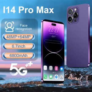 Tangxi Unlocked Android11 Smartphone,4GB RAM 64GB ROM Cell Phone,16MP Camera,Ten Cores Processor,Face Recognition,WiFi,BT,FM,GPS,7000mAh,