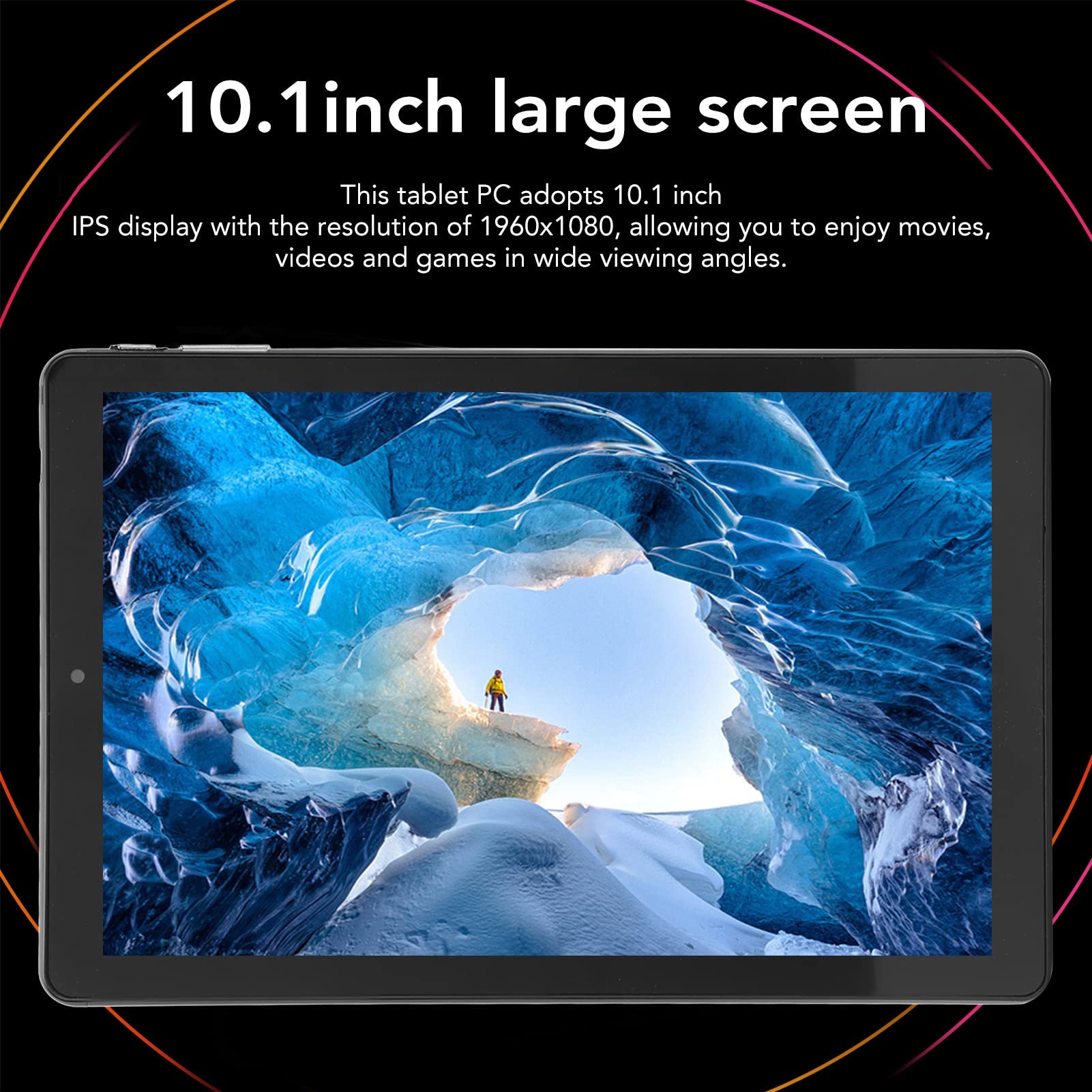 Tablet PC,HD Tablet,Kids Tablet,10.1 Inch Tablet for 11.0,2.4G 5G WiFi Tablet,6GB 128GB,Front 5MP Rear 13MP,1960x1080 IPS,Calling Tablet